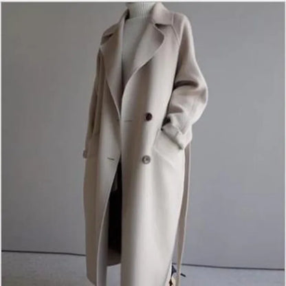 Wollmantel Damen Winterwarm Elegant - IdealeKleiden