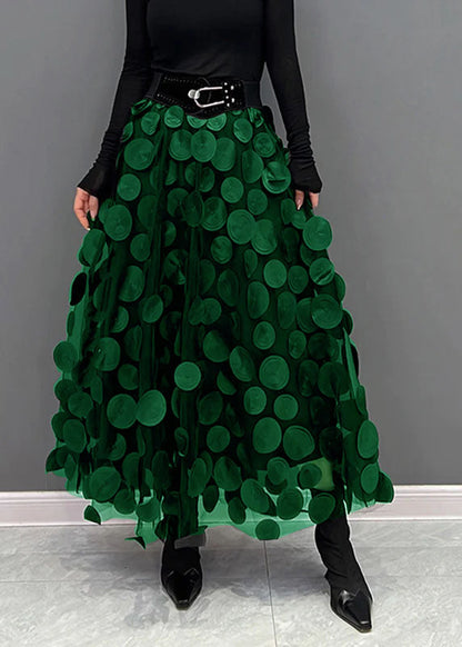 Robe tendance | Jupe à pois en tulle patchwork