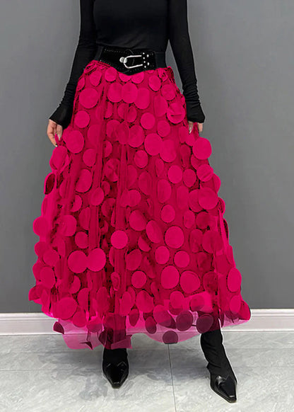 Robe tendance | Jupe à pois en tulle patchwork