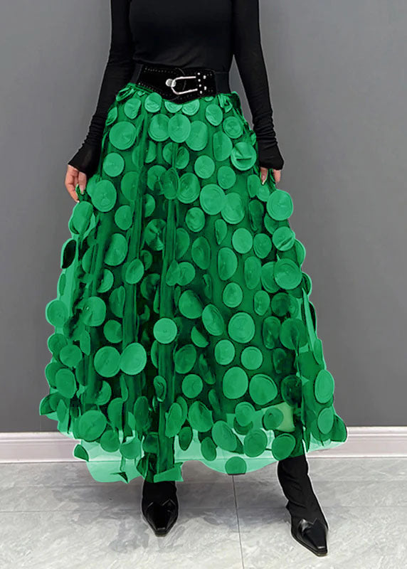 Robe tendance | Jupe à pois en tulle patchwork