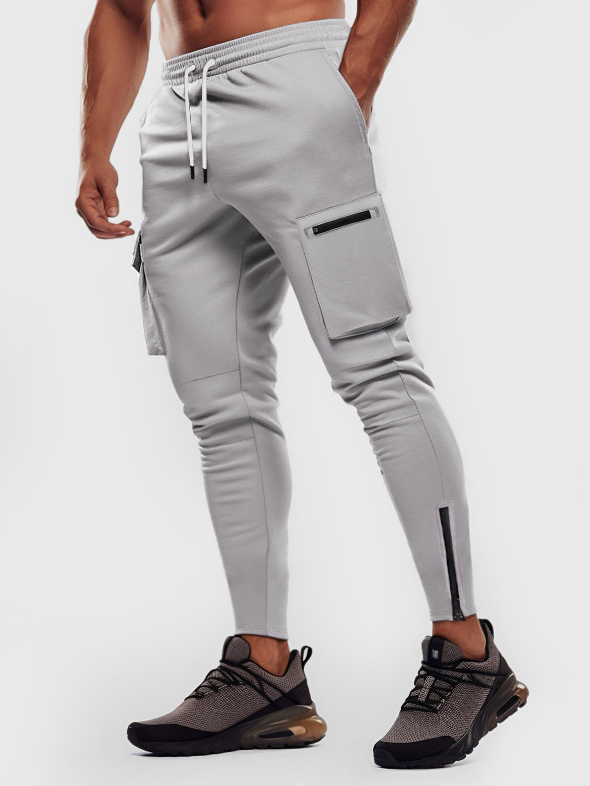 Pantalon de jogging cargo confortable pour homme avec poches