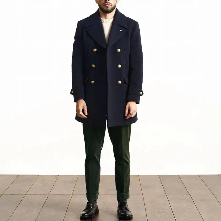 Blouson d'hiver chaud pour homme avec poches latérales