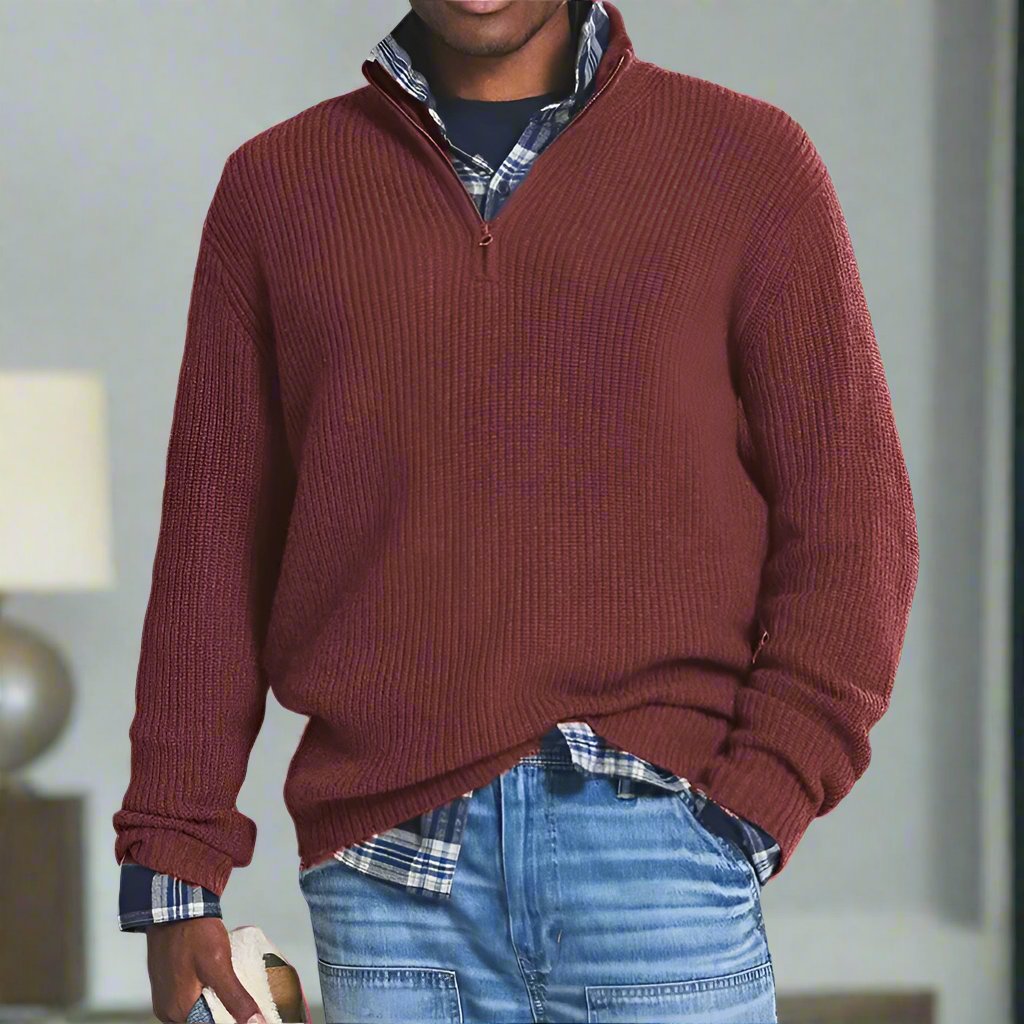 Pull confortable en coton Coupe décontractée