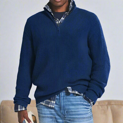Pull confortable en coton Coupe décontractée