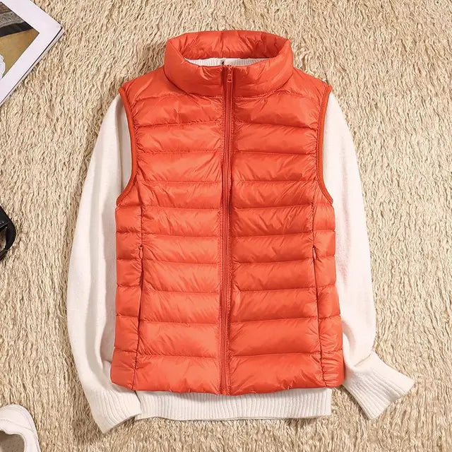 Gilet matelassé femme chaud d'hiver en duvet
