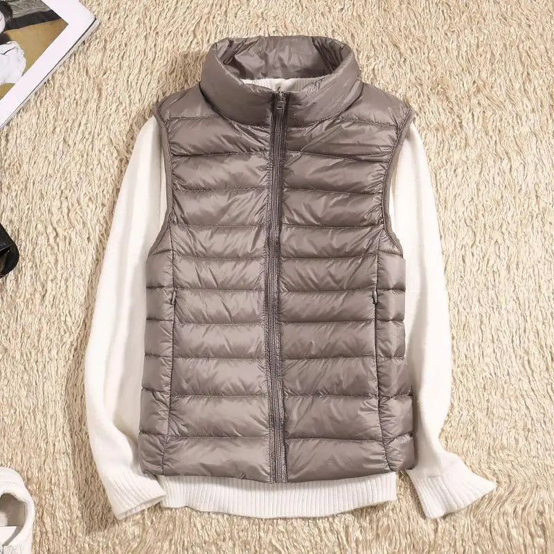 Gilet matelassé femme chaud d'hiver en duvet