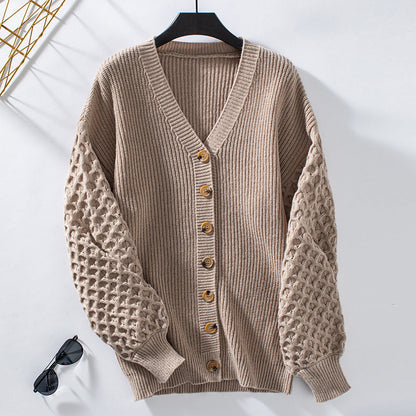 Cardigan stylé col V doux