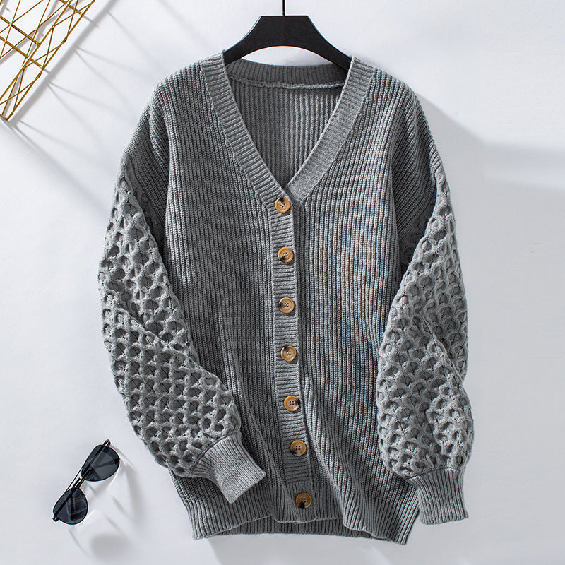 Cardigan stylé col V doux