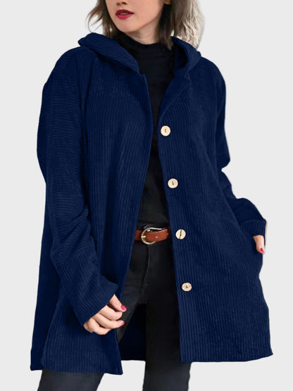 Veste d'hiver pratique Capuche et boutons