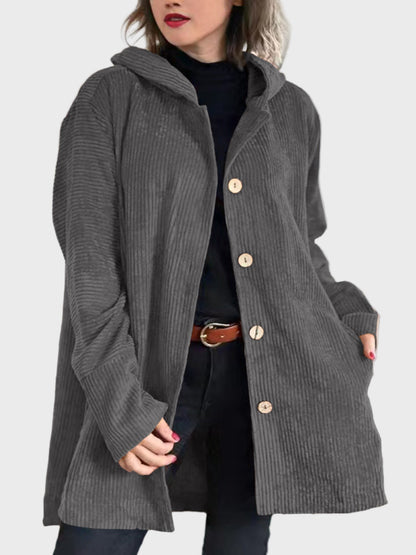 Veste d'hiver pratique Capuche et boutons