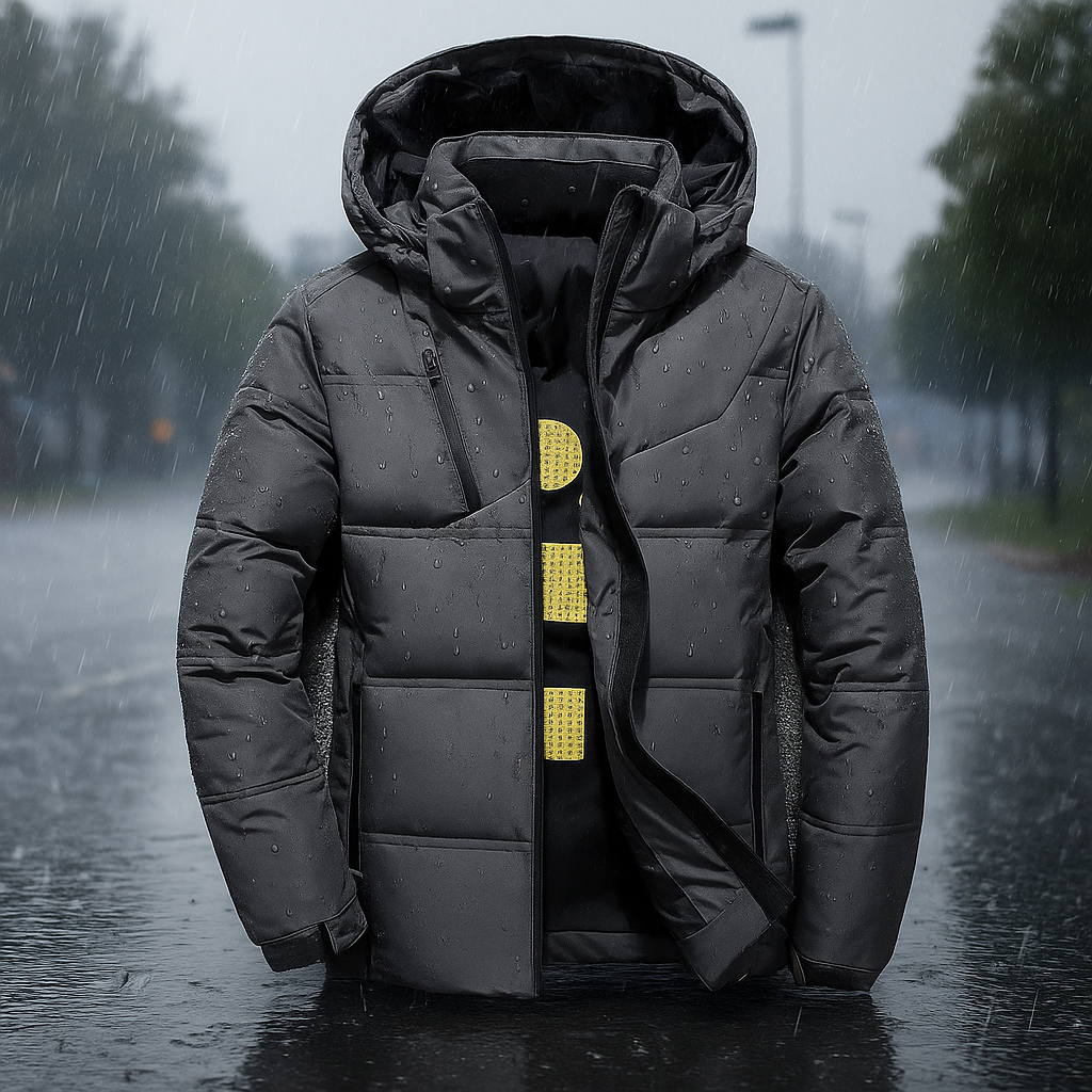 Doudoune matelassée à capuche style urbain