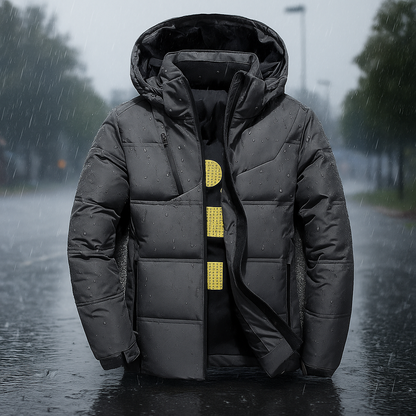 Doudoune matelassée à capuche style urbain