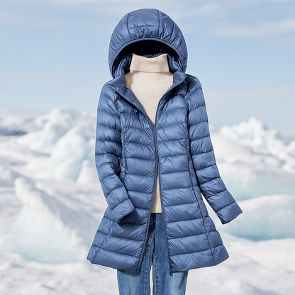 Stylischer Steppmantel Damen Kapuze Warm - IdealeKleiden