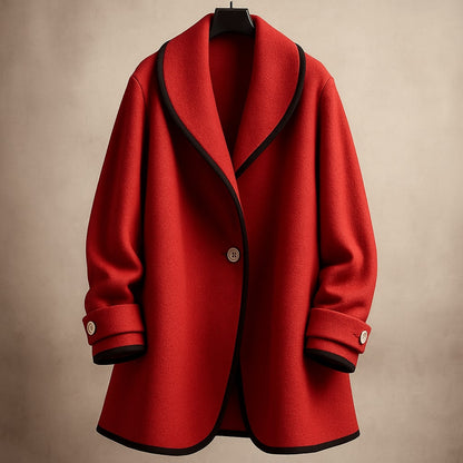 Manteau élégant pour femme avec garniture