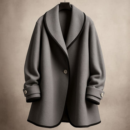 Manteau élégant pour femme avec garniture