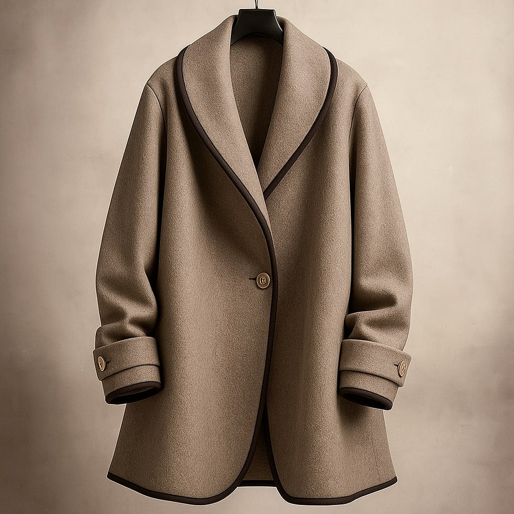 Manteau élégant pour femme avec garniture