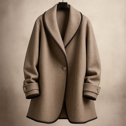 Manteau élégant pour femme avec garniture
