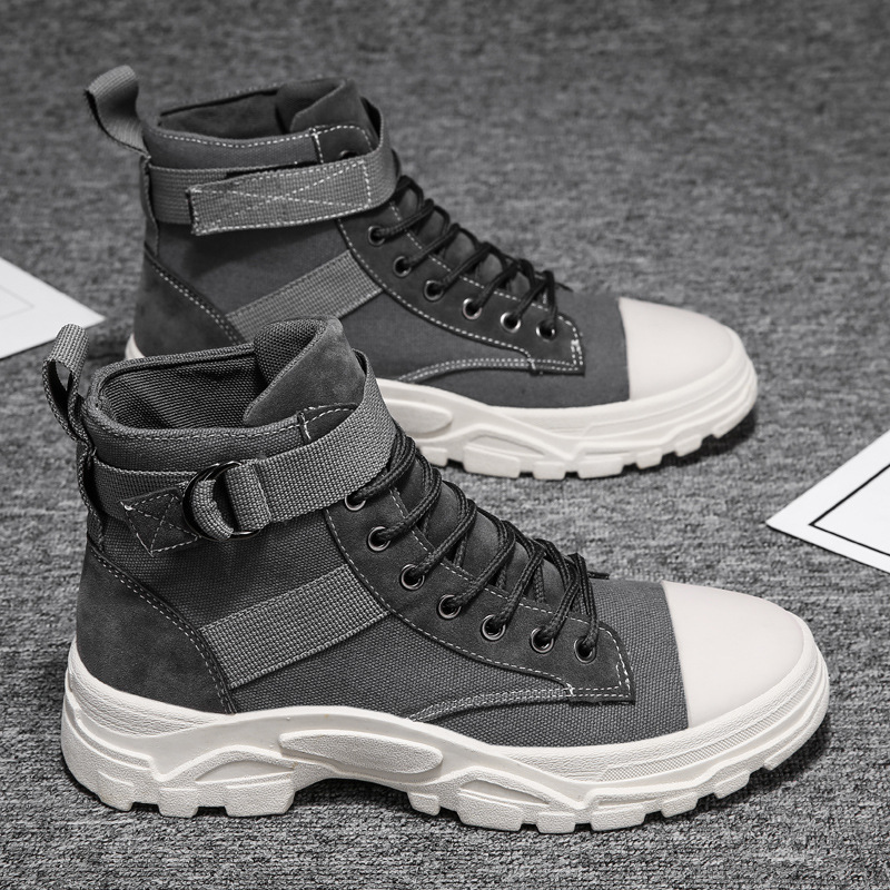 Motorradstiefel Hoch Schaft Verstellbarer Knöchelriemen - IdealeKleiden