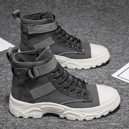 Motorradstiefel Hoch Schaft Verstellbarer Knöchelriemen - IdealeKleiden