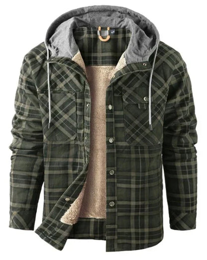 Veste d'extérieur pour homme Carreaux Isolée Imperméable