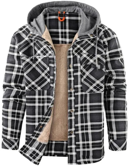 Veste d'extérieur pour homme Carreaux Isolée Imperméable