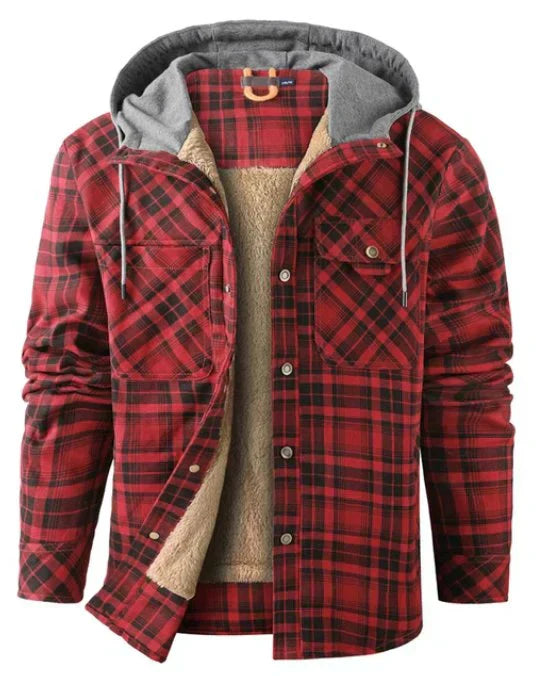 Veste d'extérieur pour homme Carreaux Isolée Imperméable