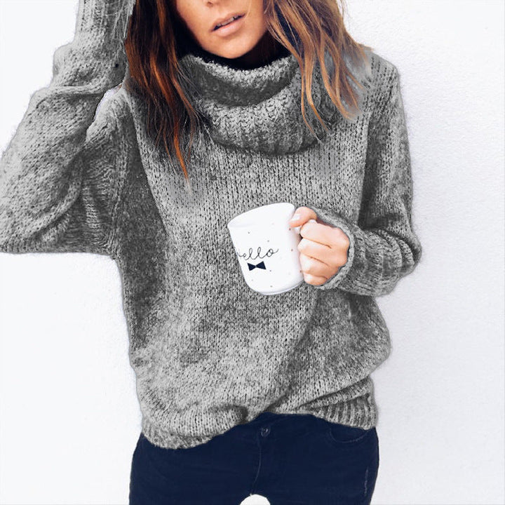 Doux pull à col roulé pour femme Douillet &amp; Confortable