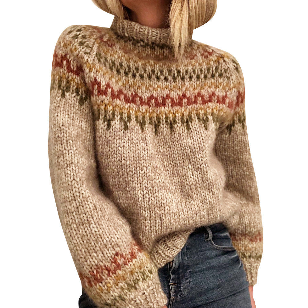 Pull en laine islandaise Motif Tricot Cachemire Qualité chaude