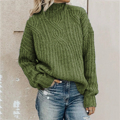 Col roulé oversize femme