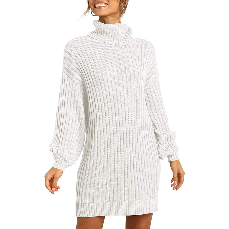 Robe pull femme élégante manches larges