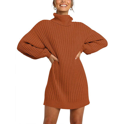 Robe pull femme élégante manches larges