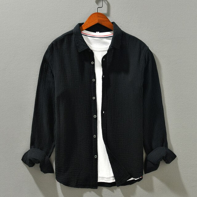 Chemise élégante en coton pour homme