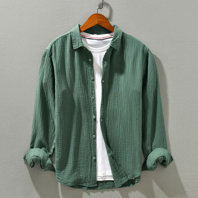 Chemise élégante en coton pour homme