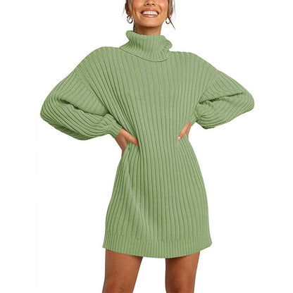Robe pull femme élégante manches larges