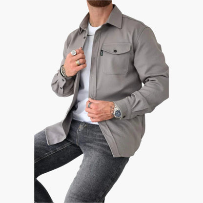 Veste chemise moderne - Chemise-veste polyvalente pour les loisirs et le travail