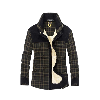Veste en flanelle pour homme chaude d'hiver
