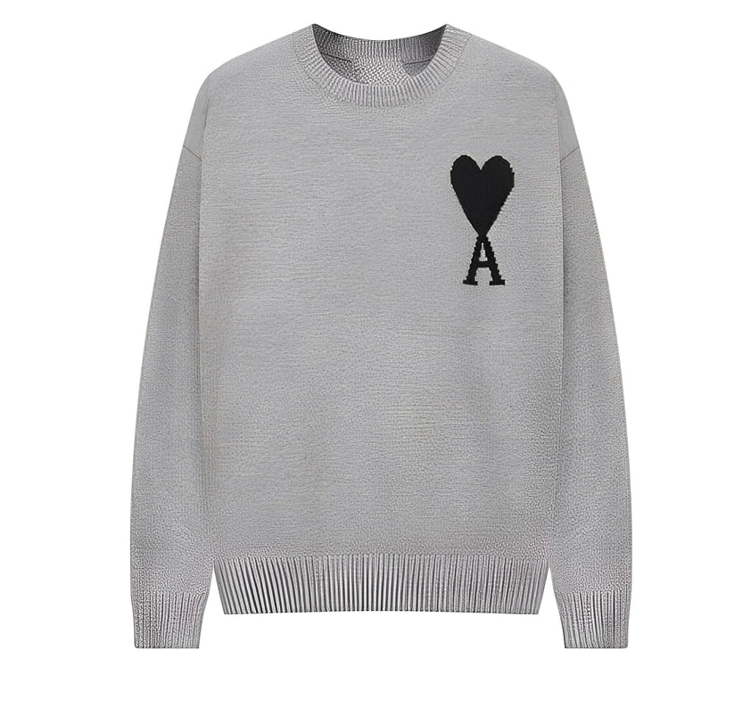 Pull brodé simple homme