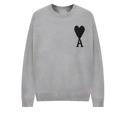 Pull brodé simple homme