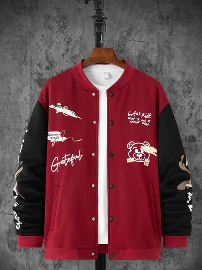 Trendige Herrenjacke Streetwear Style - IdealeKleiden