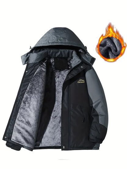 Veste d'hiver chaude pour homme imperméable isolée
