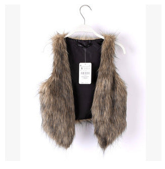 Gilet en fausse fourrure tendance pour femme