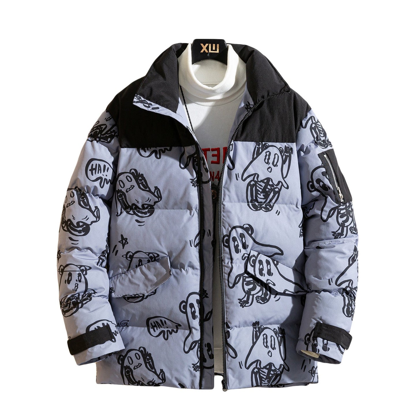 Veste en laine imprimée Chaude Confortable