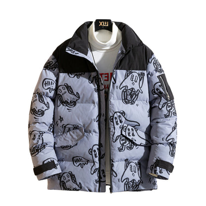 Veste en laine imprimée Chaude Confortable