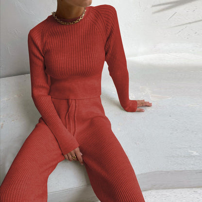 Tailleur pantalon femme ample élégant col haut