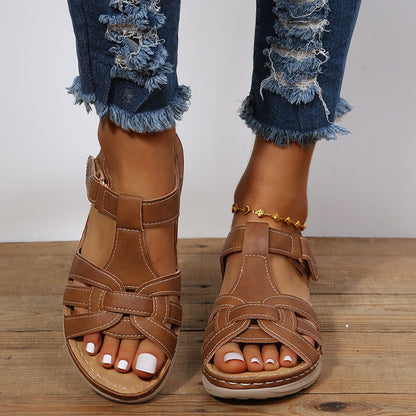 Chaussures scratch confort femme semelle confortable