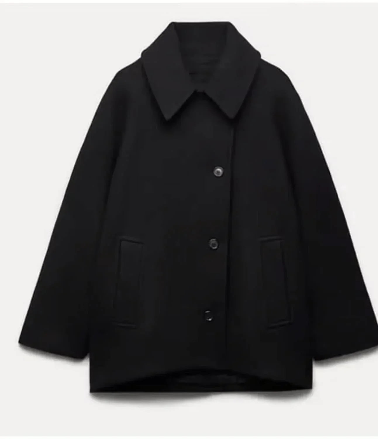Grand manteau en laine oversize pour femme