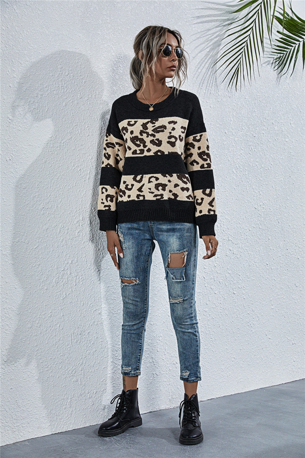 Pull pour femme à motif animalier Vêtements d'extérieur élégants
