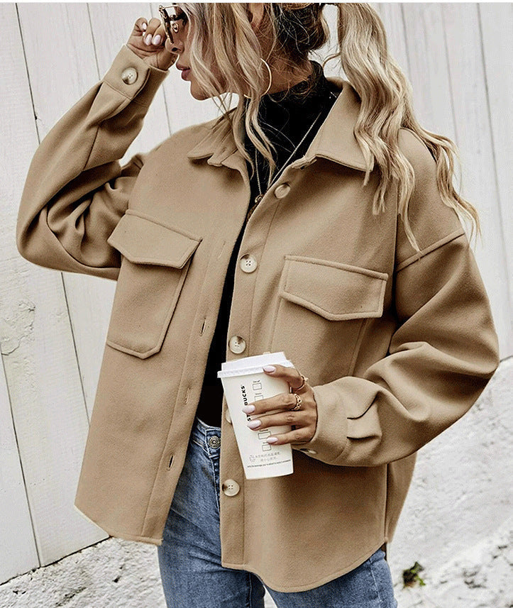 Veste femme grande taille douce avec grandes poches