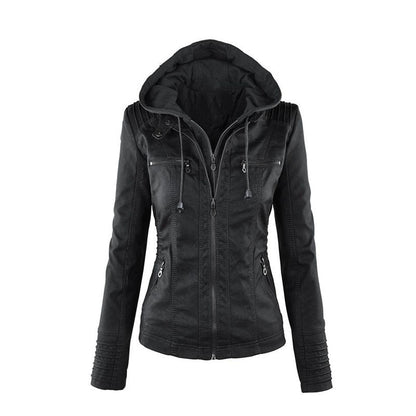 Veste en cuir femme été chic