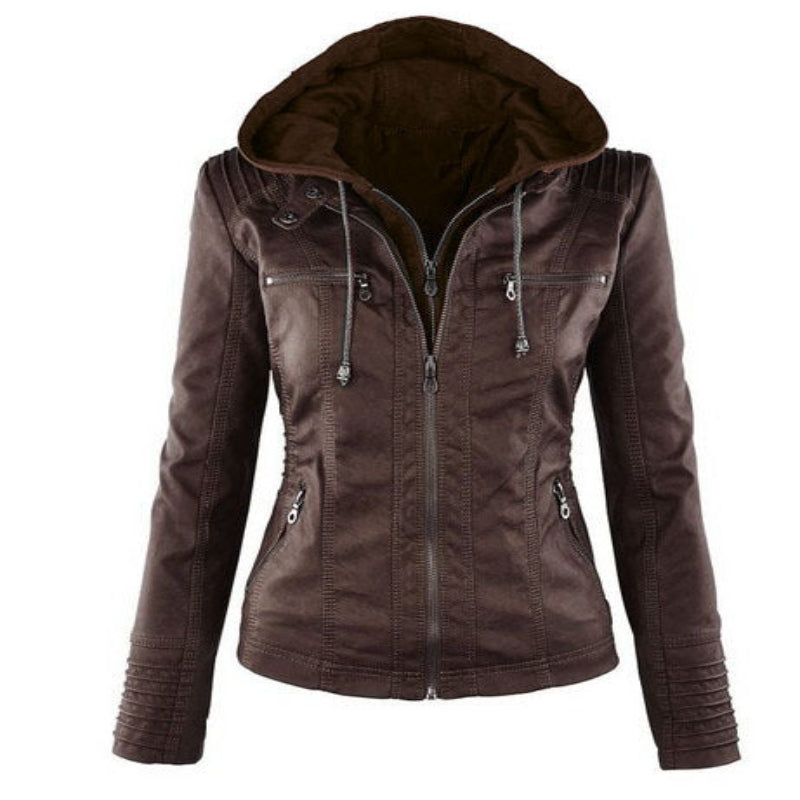 Veste en cuir femme été chic